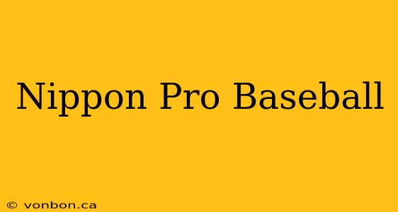 Nippon Pro Baseball