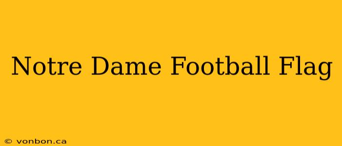 Notre Dame Football Flag