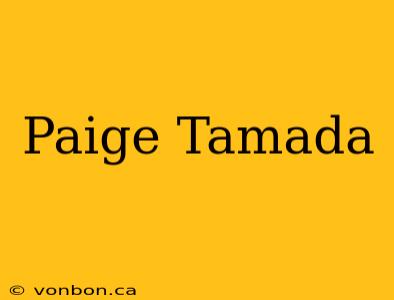 Paige Tamada