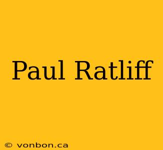 Paul Ratliff