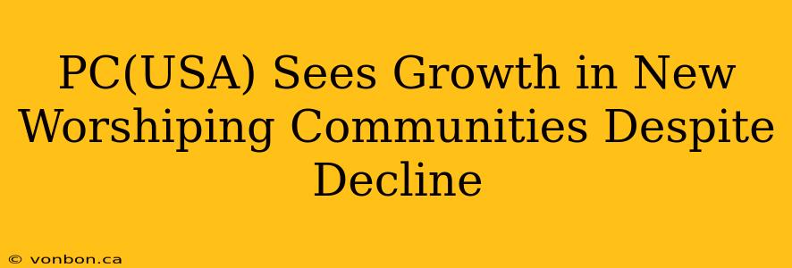 PC(USA) Sees Growth in New Worshiping Communities Despite Decline