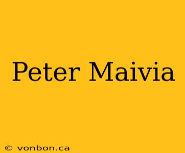 Peter Maivia