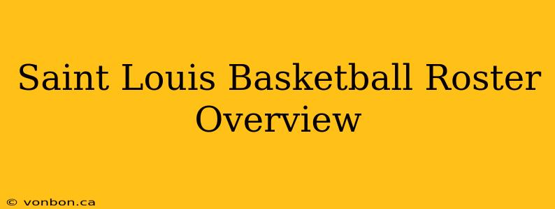 Saint Louis Basketball Roster Overview