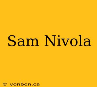 Sam Nivola