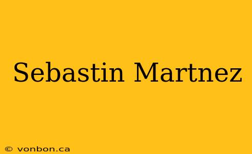 Sebastin Martnez