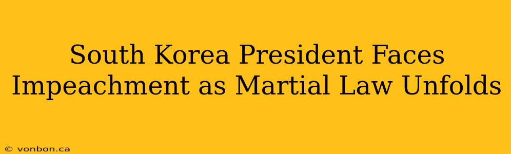 South Korea President Faces Impeachment as Martial Law Unfolds