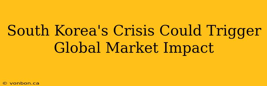 South Korea's Crisis Could Trigger Global Market Impact