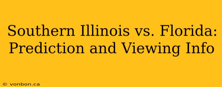 Southern Illinois vs. Florida: Prediction and Viewing Info