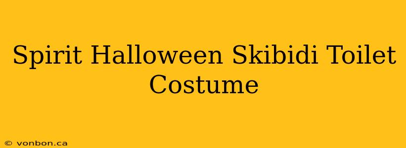 Spirit Halloween Skibidi Toilet Costume