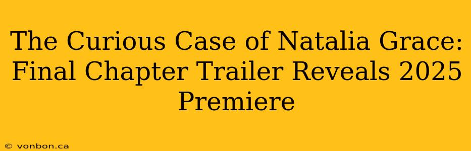 The Curious Case of Natalia Grace: Final Chapter Trailer Reveals 2025 Premiere