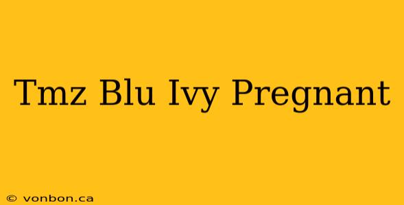 Tmz Blu Ivy Pregnant