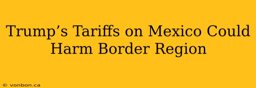 Trump’s Tariffs on Mexico Could Harm Border Region