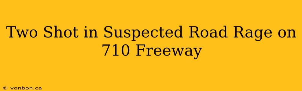 Two Shot in Suspected Road Rage on 710 Freeway