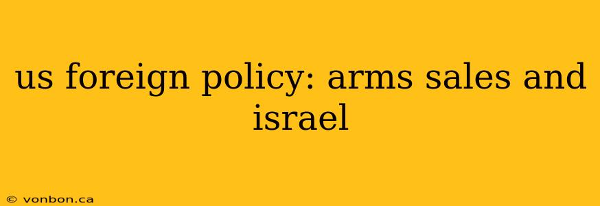 us foreign policy: arms sales and israel