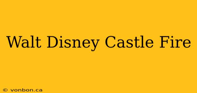 Walt Disney Castle Fire