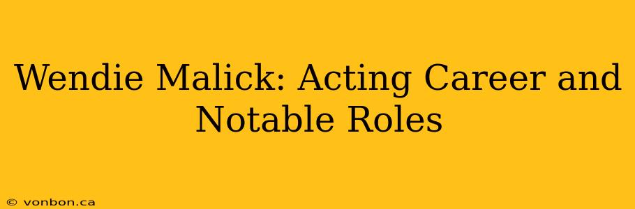 Wendie Malick: Acting Career and Notable Roles