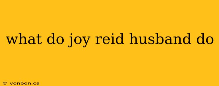 what do joy reid husband do