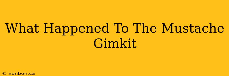 What Happened To The Mustache Gimkit