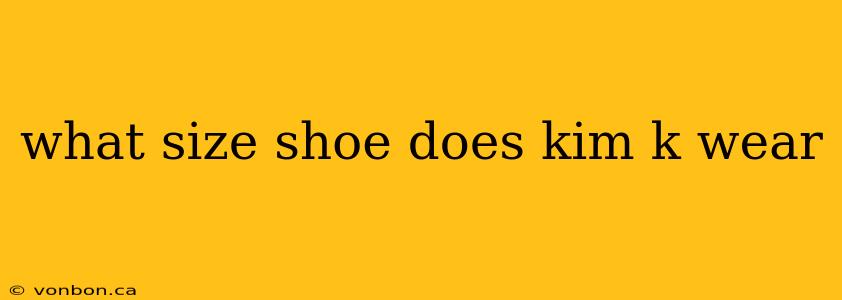 what size shoe does kim k wear