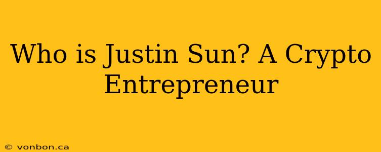 Who is Justin Sun? A Crypto Entrepreneur