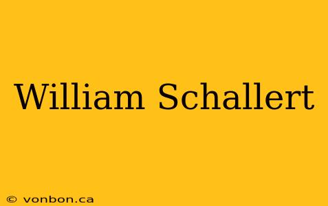 William Schallert