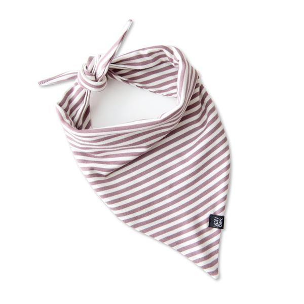 vonbon purple stripe bambo baby bib bandana