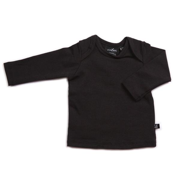 VONBON ORGANIC COTTON BAMBOO BLACK SHIRT