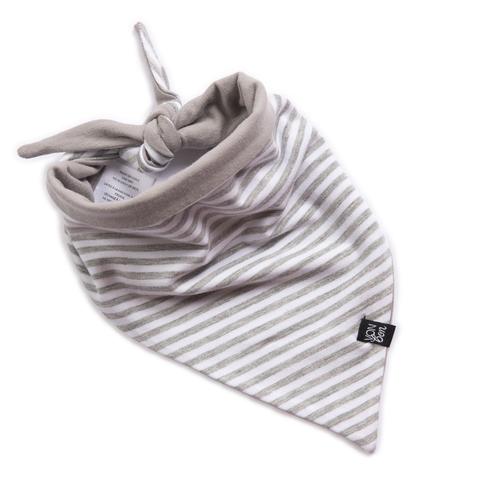 BIB BANDANA | GRAY STRIPE/SLATE GRAY