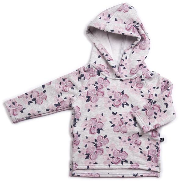 VONBON FLOWER FLORAL GIRLS HOODIE PULLOVER