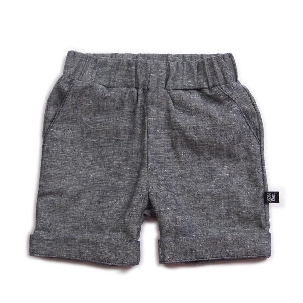 VONBON CHAMBRAY DENIM SHORT SUMMER HEMP ORGANIC COTTON
