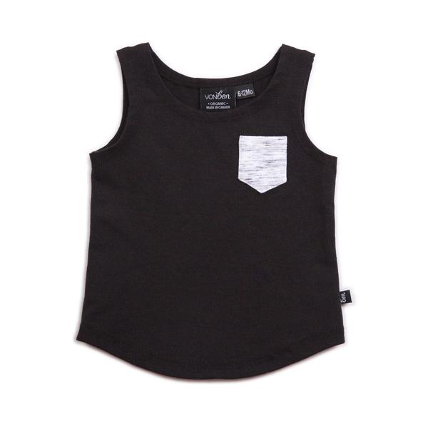 VONBON KIDS ORGANIC COTTON BAMBOO SLEEVELESS SUMMER TANK