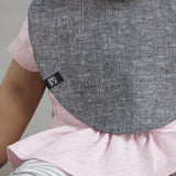 VONBON BABY BIB SNAP BACK BANDANA CHAMBRAY DROOL