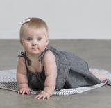 VONBON GIRLS CHAMBRAY DENIM DRESS TIE STRAP SUMMER