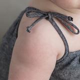 VONBON GIRLS CHAMBRAY DENIM DRESS TIE STRAP SUMMER BOW