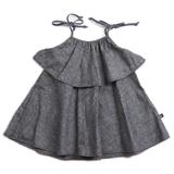 VONBON GIRLS CHAMBRAY DENIM DRESS TIE STRAP SUMMER